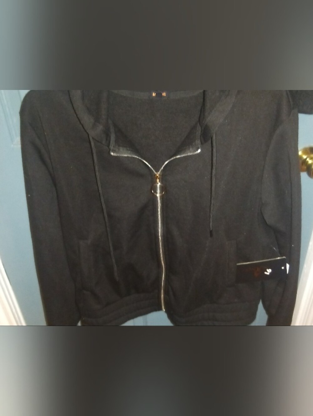 Forever 21 Black Women's Zip-Up Hoodie